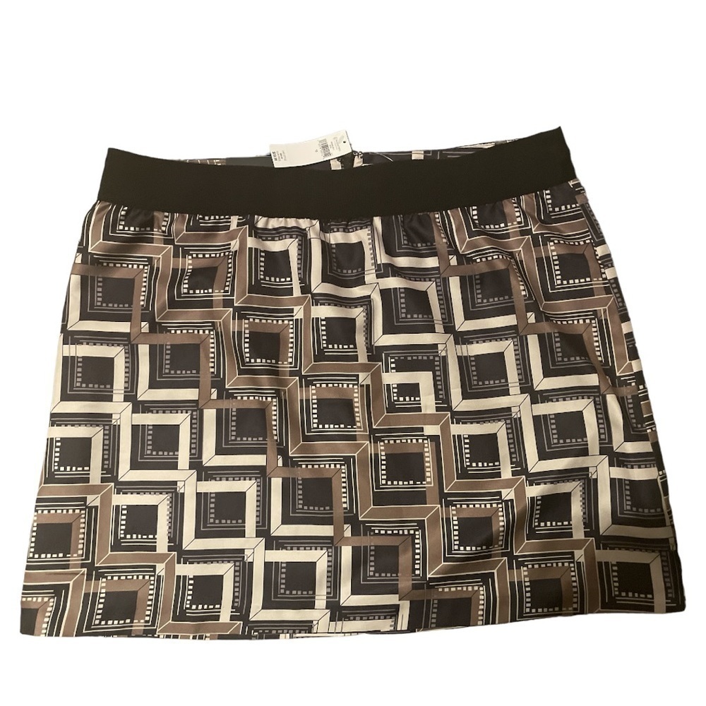 Banana Republic Size 12 Reclaimed Cubism Art Mini Skirt NWT